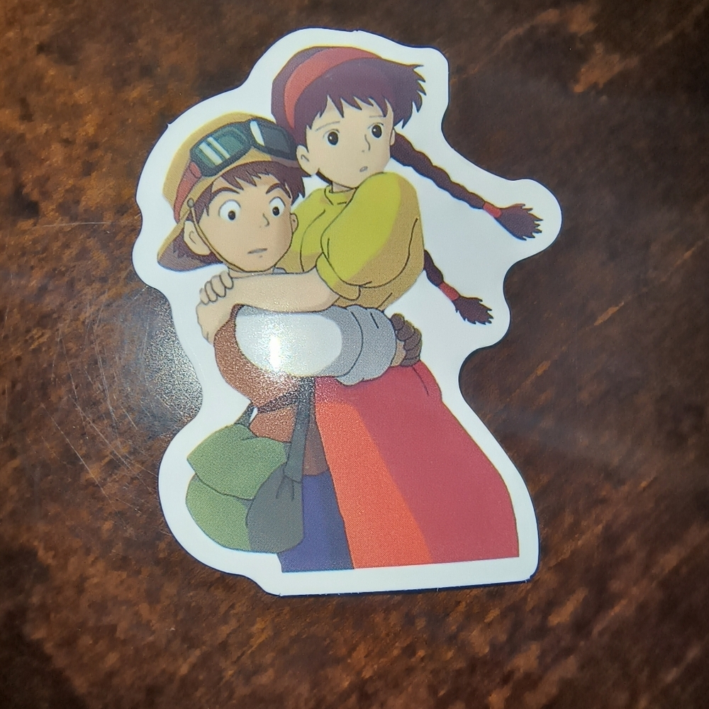 Studio Ghibli Ponyo/Howl Style Sticker - Yellow, Red, Green